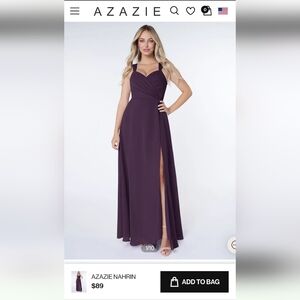Azazie Nahrin in Plum